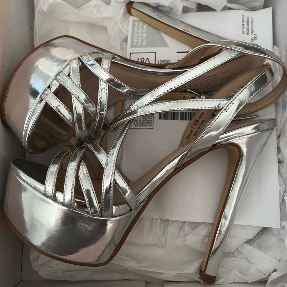 Chinese laundry silver heels